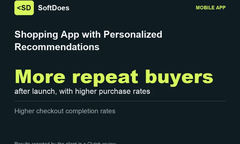 SoftDoes - Shopping App with Personalized Recommendations