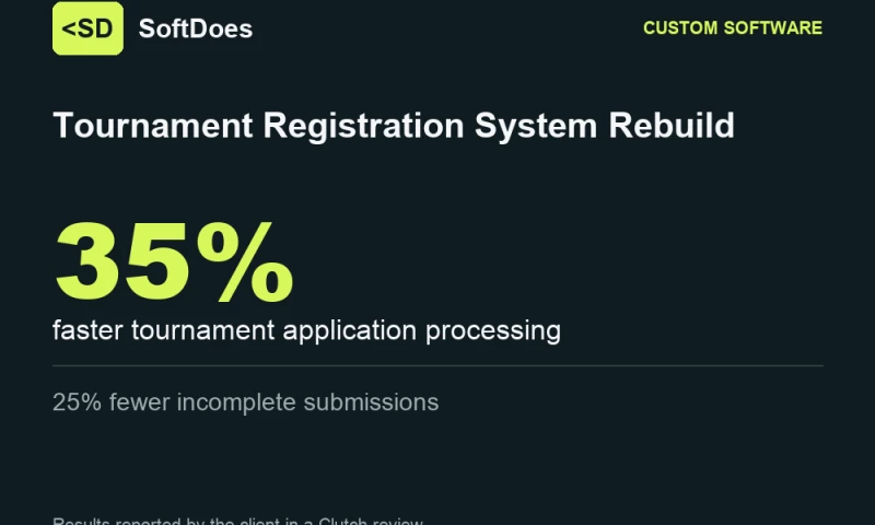 SoftDoes - Tournament Registration System Rebuild