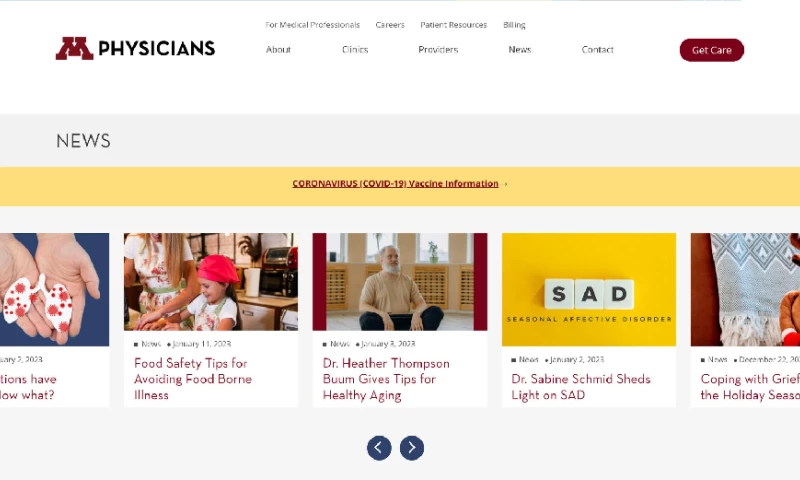 O8 - Website Redesign for University of Minnesota Physicians