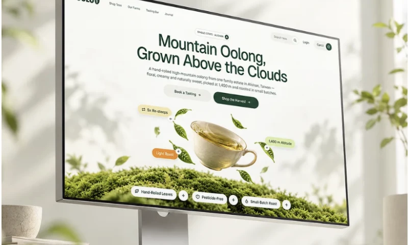 U1CORE - UX/UI Design for Premium Tea E-Commerce Brand