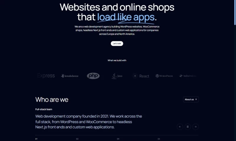 Pavels Web Solutions - Headless WordPress agency site
