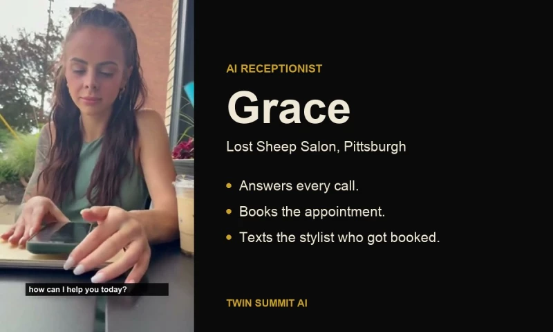 Twin Summit AI - Grace, an AI receptionist that books the appointment