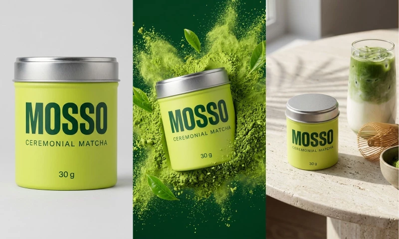 Prompt&Pixel - MOSSO: one packshot to a launch set (concept)
