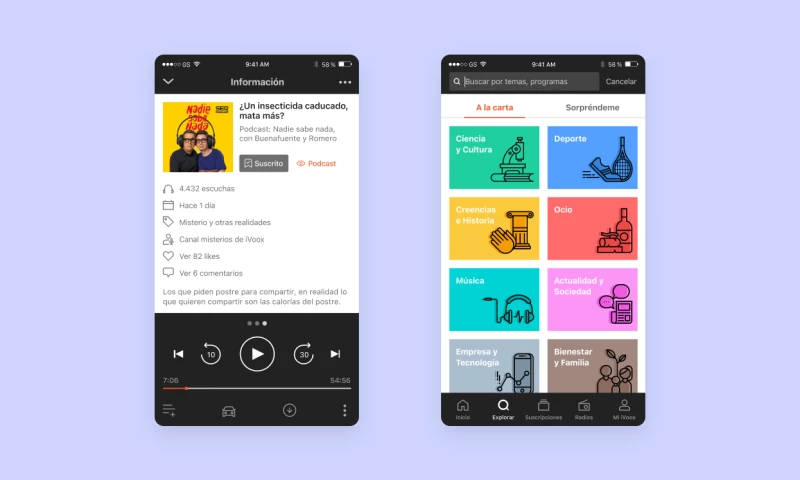 Marimba - iVoox - Mobile Application