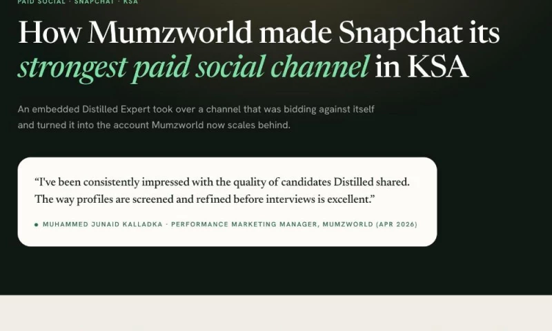 Distilled - Mumzworld: Snapchat rebuilt into its strongest paid social channel in KSA
