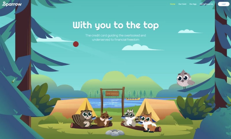 ZERO NEGATIVE - Sparrow Fintech Website Design