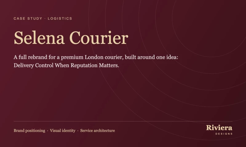 Riviera Designs Ltd - Selena Courier: Brand Repositioning & Identity