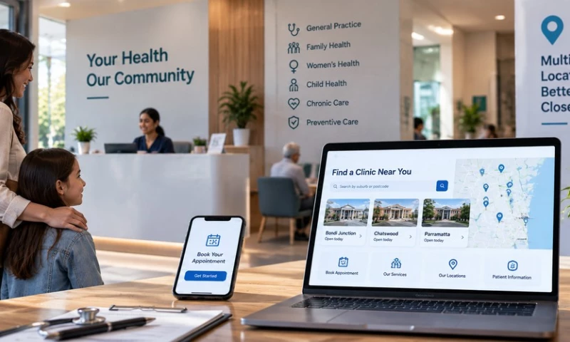 ICANIO Technology - Multi clinic Healthcare Website