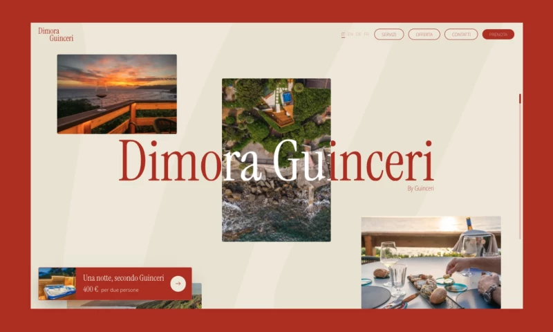 Backdoor Studio - Hospitality Web Design & Custom UI/UX | Dimora Guinceri Case Study