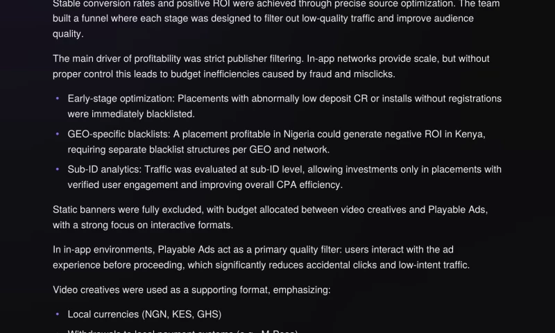 traffy - 1xBet In-App Scaling in NG, KE, GH: 15,000+ FTD