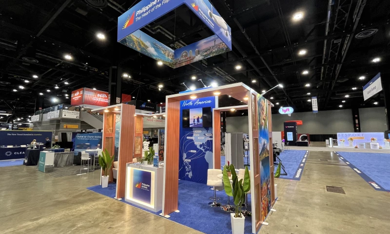 Purple Exhibits - Philippine Airlines Custom Booth, GBTA Convention 2026