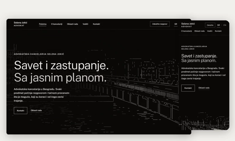 BIRO 404 - Law Office of Selena Jokić — informational website