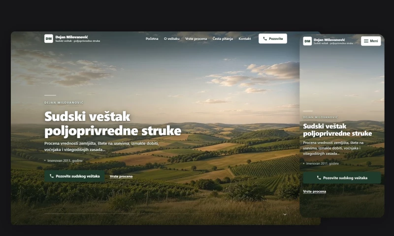 BIRO 404 - Agricultural expert witness — website redesign
