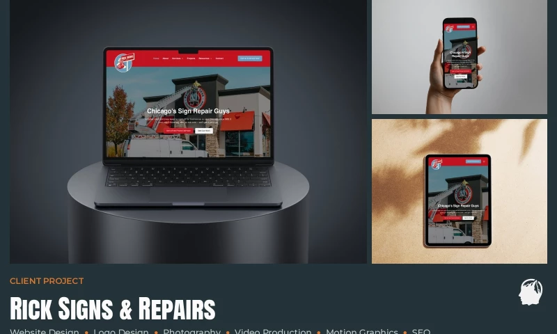 Identity Start - Rick Signs & Repairs Rebrand & New Website