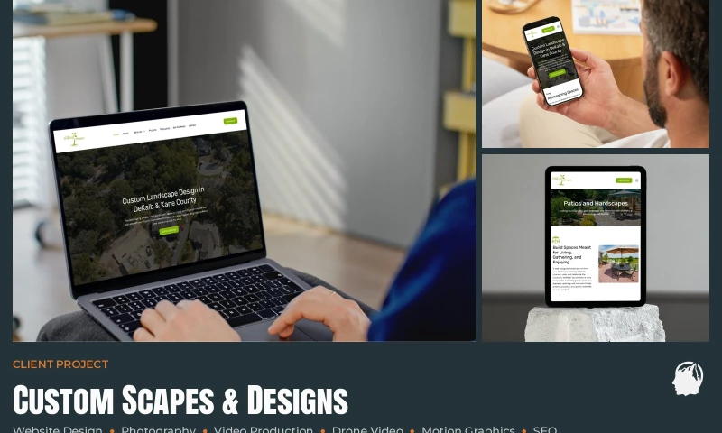 Identity Start - Custom Scapes & Designs Website, Photo & Video