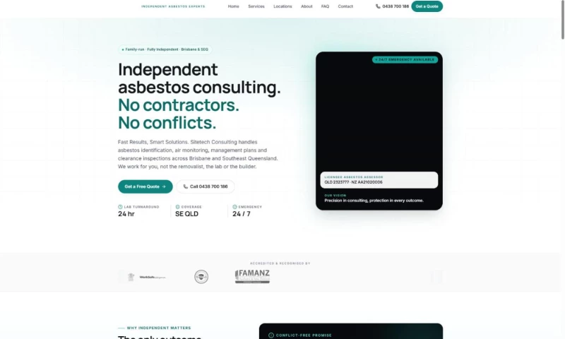 Hireadev - Asbestos Consultancy Website