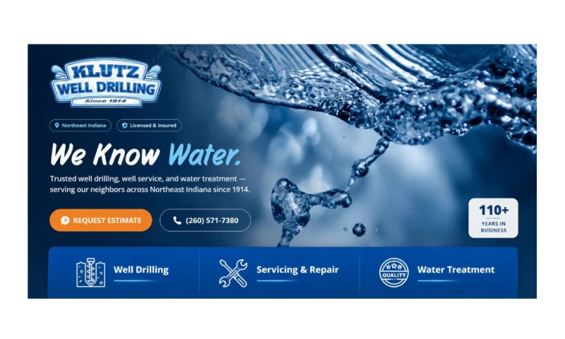 Shilling Digital - Klutz Well Drilling Website