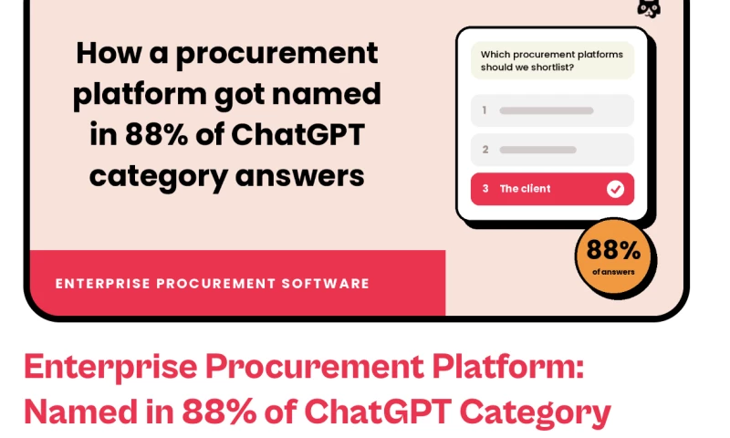 Flying Cat - Enterprise Procurement Platform Named in 88% of ChatGPT Category Answers