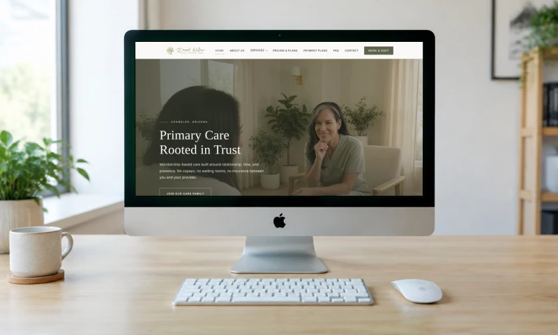 JT Studio - Desert Willow Direct Primary Care Website
