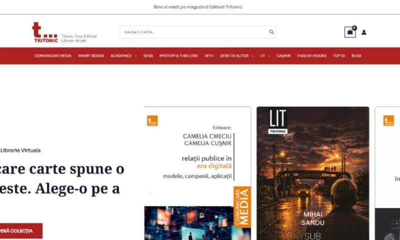 Alex Design - Tritonic.ro — WooCommerce bookstore for a publishing house