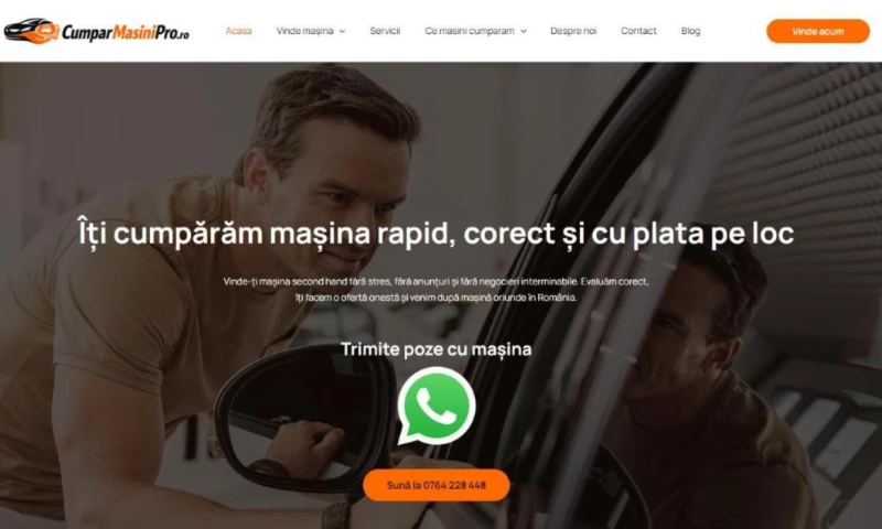 Alex Design - CumparMasiniPro.ro — website, local SEO and Google Ads
