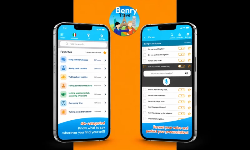 VT Digital - Benry Travel Offline Language Learning App Development
