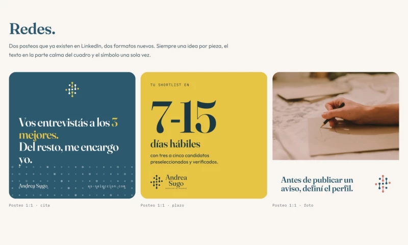 Javier Sugo Strategy - Recruitment brand built from zero: De muchos a tres