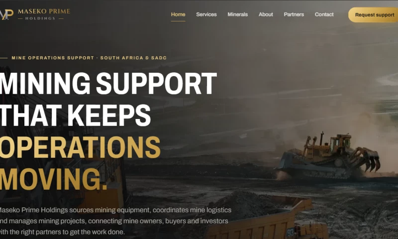 Nova SIte - Maseko Prime Holdings Mining Services Corporate Website
