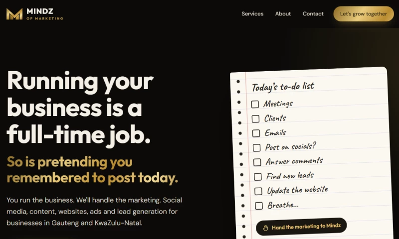 Nova SIte - Mindz of Marketing Marketing Agency Website