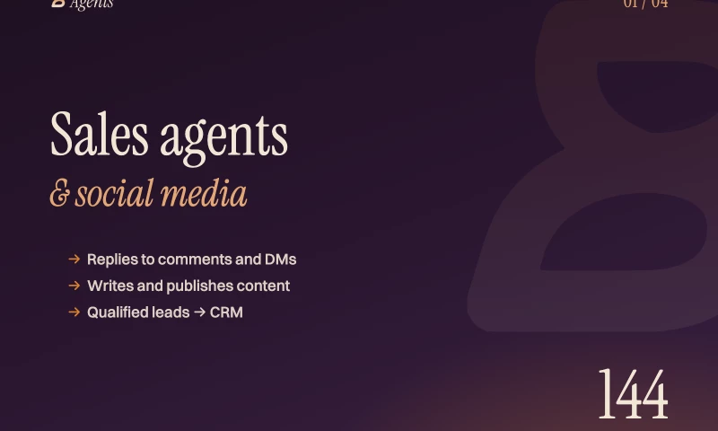 Bloch Agents - AI sales and social media agents — Paris law firm