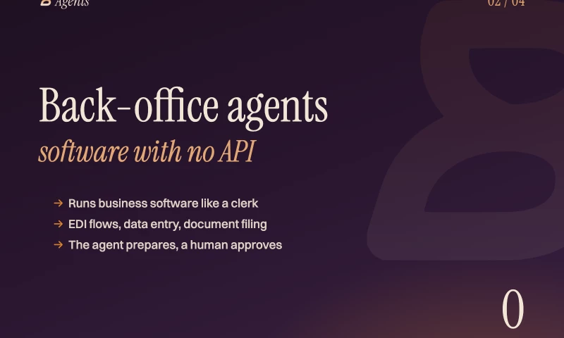 Bloch Agents - Back-office agent for business software with no API