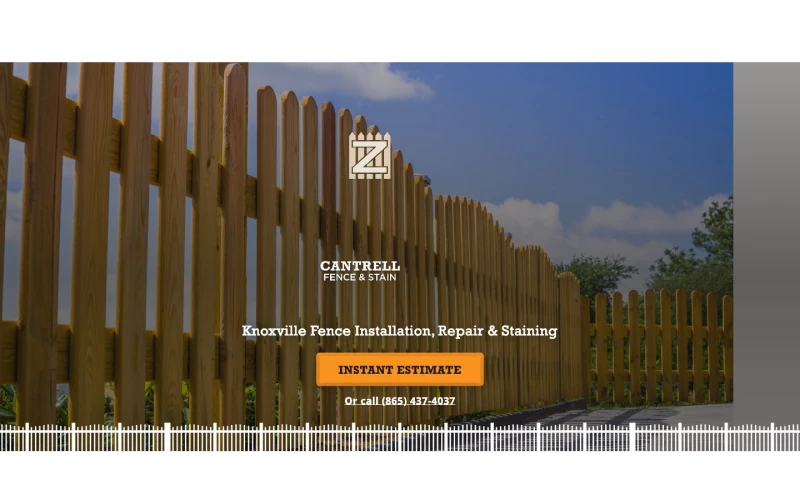 Forty-Second Street - Cantrell Fence & Stain — Webflow Website for a Knoxville Fence Contractor