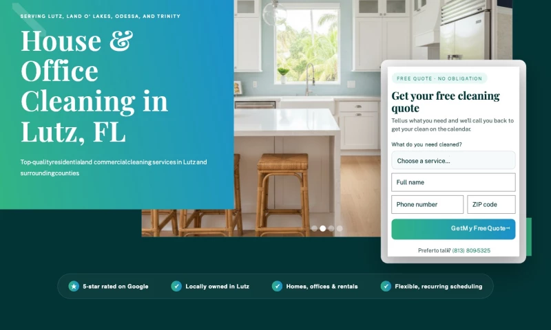 Forty-Second Street - Every Room Clean — Webflow Website for a Lutz, FL Cleaning Company
