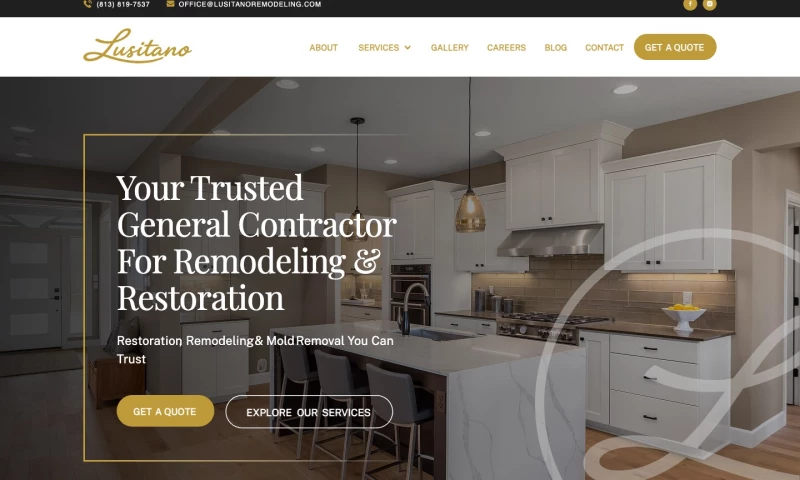 Forty-Second Street - Lusitano Home Remodeling — Webflow Website for a Tampa Bay General Contractor