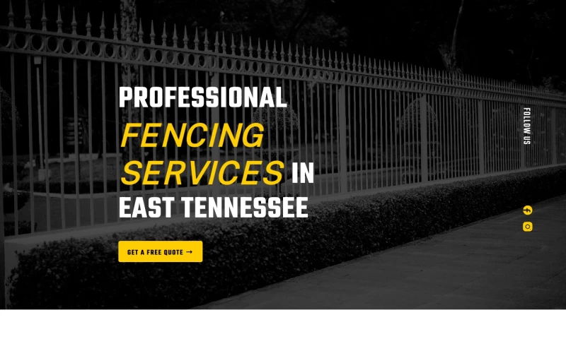 Forty-Second Street - Essential Fencing — Webflow Website for a Veteran-Owned East Tennessee Fence Company