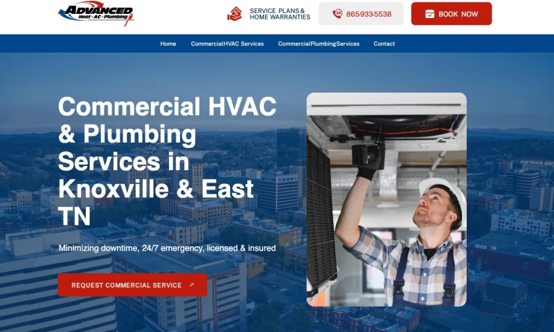 Forty-Second Street - Advanced Heat AC & Plumbing Commercial — Webflow Website for Knoxville Commercial HVAC & Plumbing