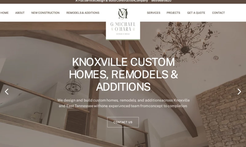 Forty-Second Street - G. Michael O’Hara Design & Build — Webflow Website for a Knoxville Custom Home Builder