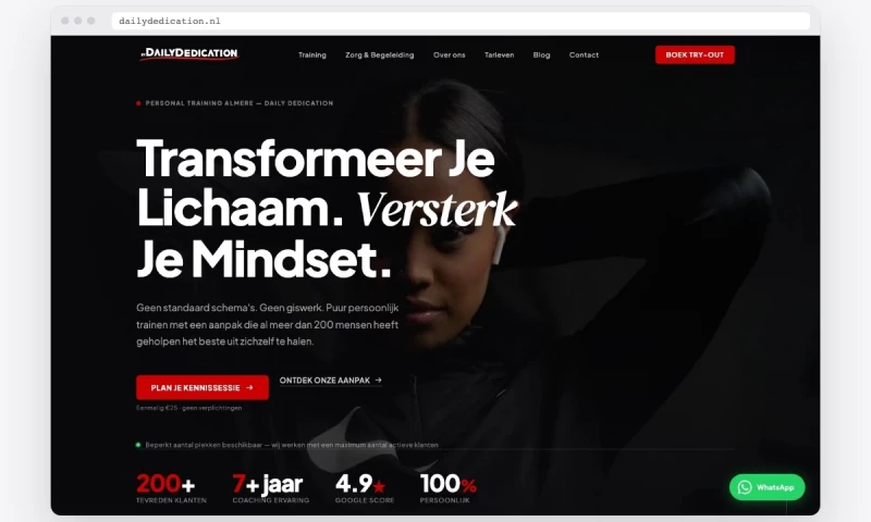 Creation01 - Brand and website for a personal training studio