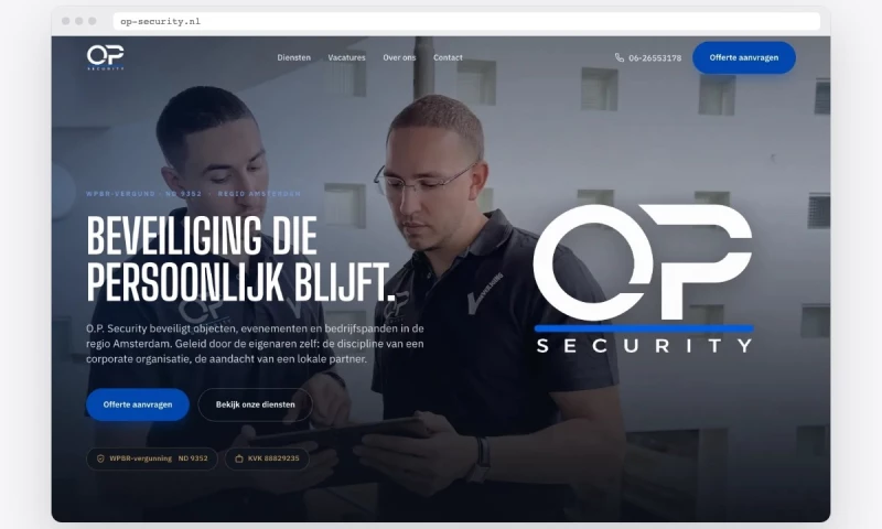 Creation01 - Brand and website from scratch for a security company