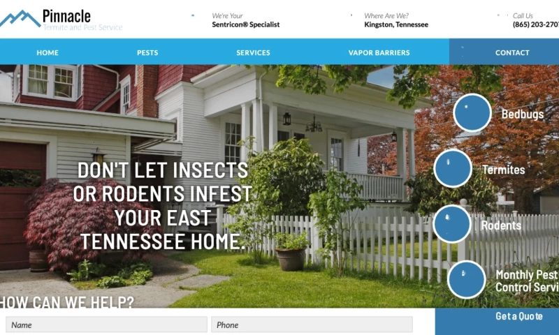 Forty-Second Street - Pinnacle Termite & Pest Service — Webflow Website for a Kingston, TN Pest Control Company