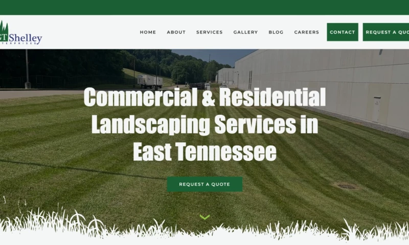 Forty-Second Street - G.T. Shelley Enterprises — Webflow Website for an East Tennessee Landscaping Company