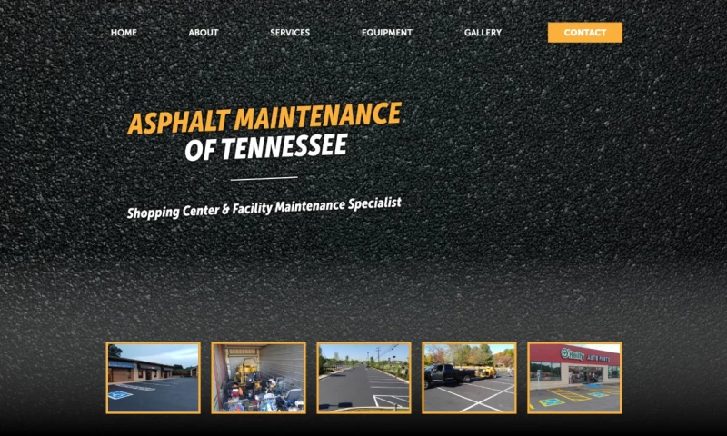 Forty-Second Street - Asphalt Maintenance of Tennessee — Webflow Website for a Sealcoating & Line Striping Company
