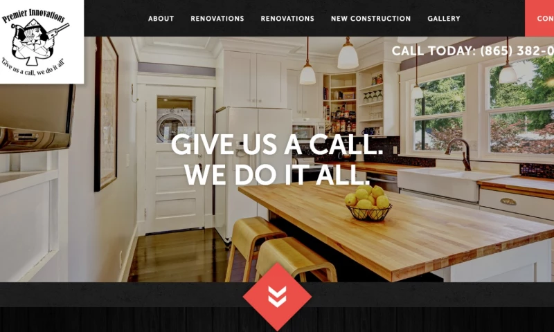 Forty-Second Street - Premier Innovations — Webflow Website for a Maryville, TN Remodeling & Construction Company