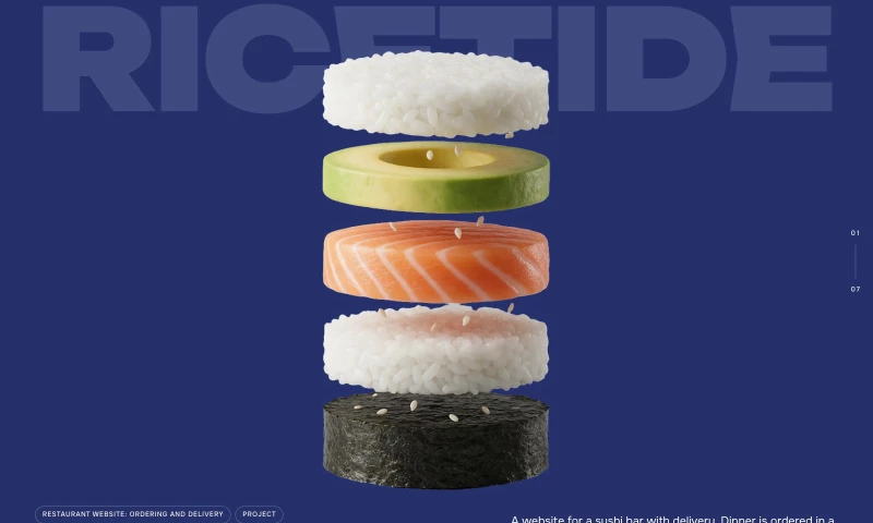 Lime Duo Web Design & Digital Marketing - A website for a sushi bar with delivery.