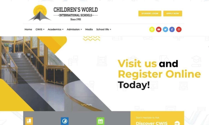 Whetstonez Technologies - Children's World International Schools: School Website