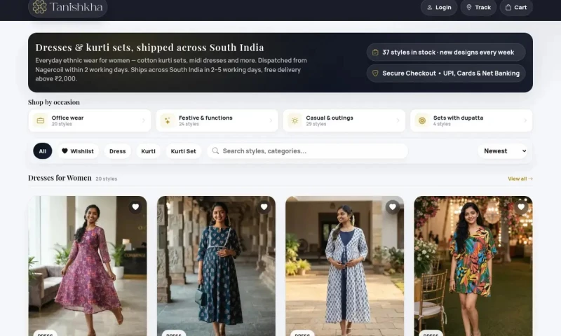 OOPS Mango - Tanishkha: fashion ecommerce store design and build