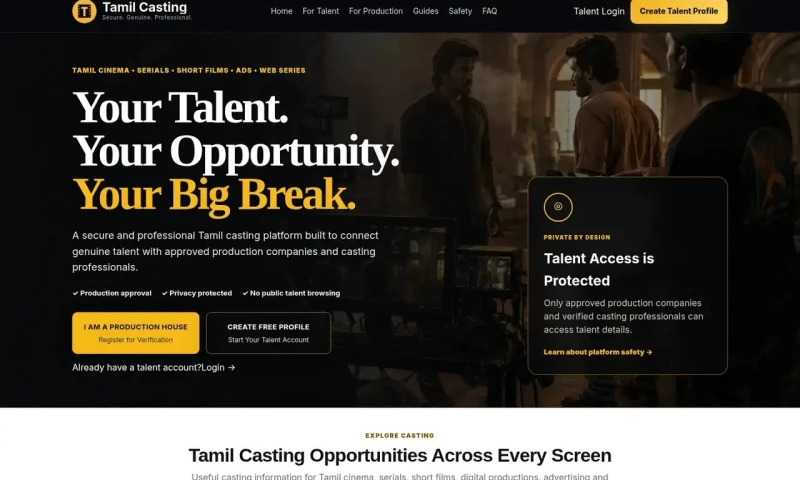 OOPS Mango - TamilCasting: casting marketplace design and build
