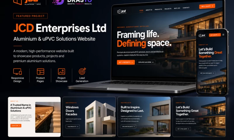 Drasyo - JCD Aluminium Website Design & Development