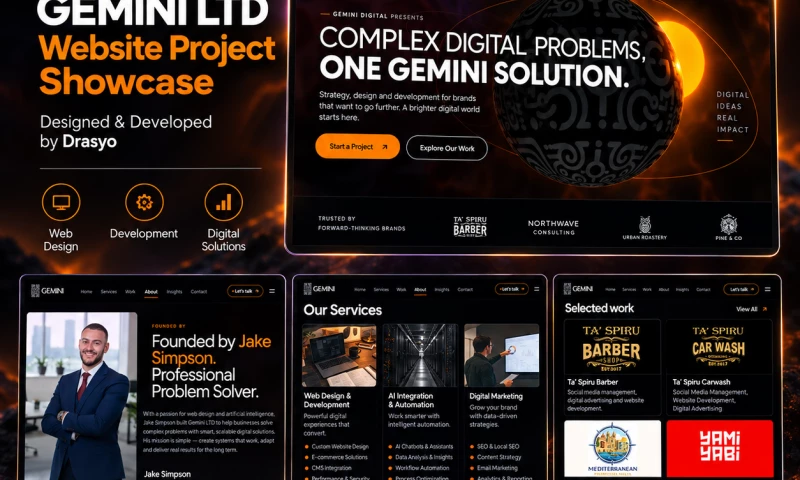 Drasyo - Gemini LTD Website Design & Development
