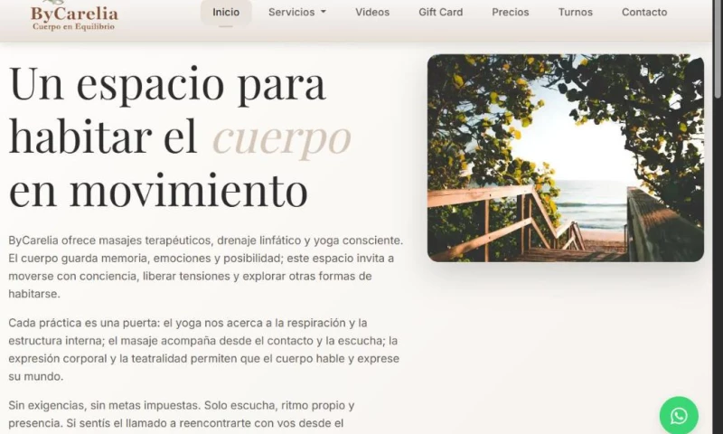 FrandoWeb - ByCarelia - Yoga & Wellness Website